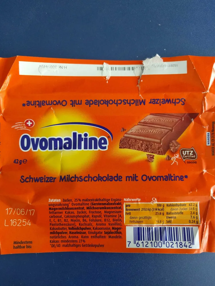 Ovomaltine chocolat barre