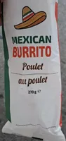 Mexican burrito poulet