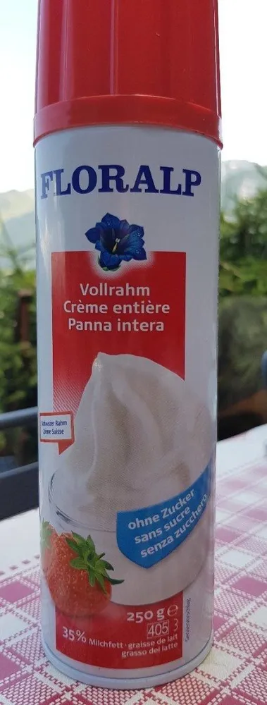 Vollrahm / Crème entière / Panna intera