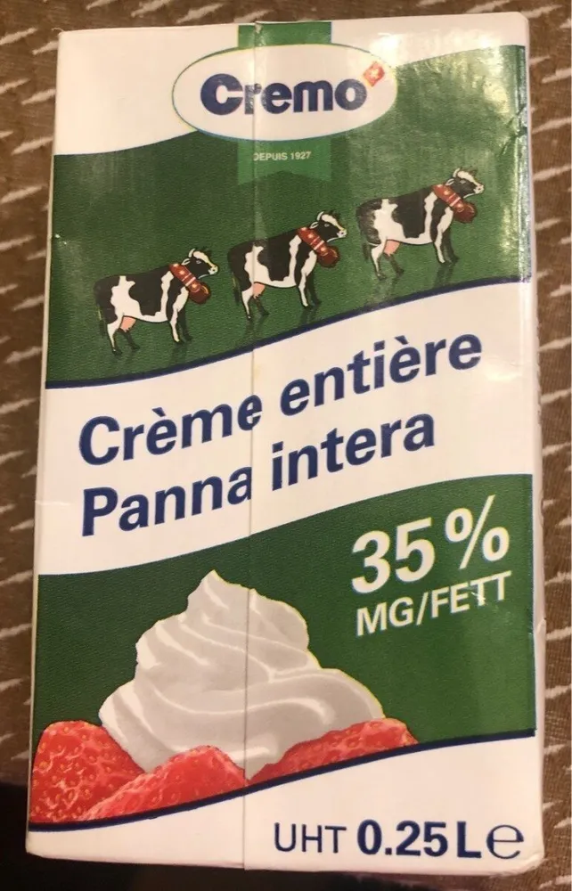 Crème entière 250mL