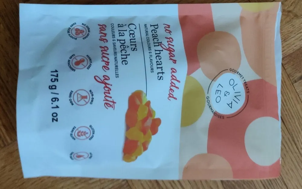 Peach hearts