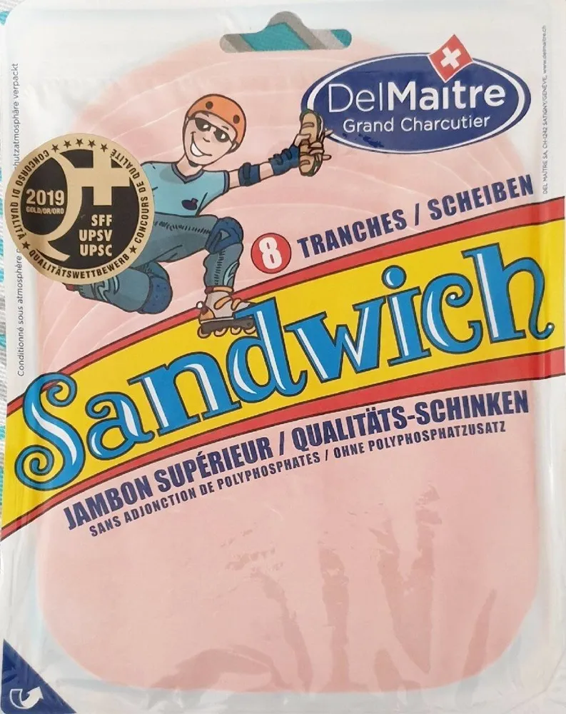 Sandwich jambon supérieur