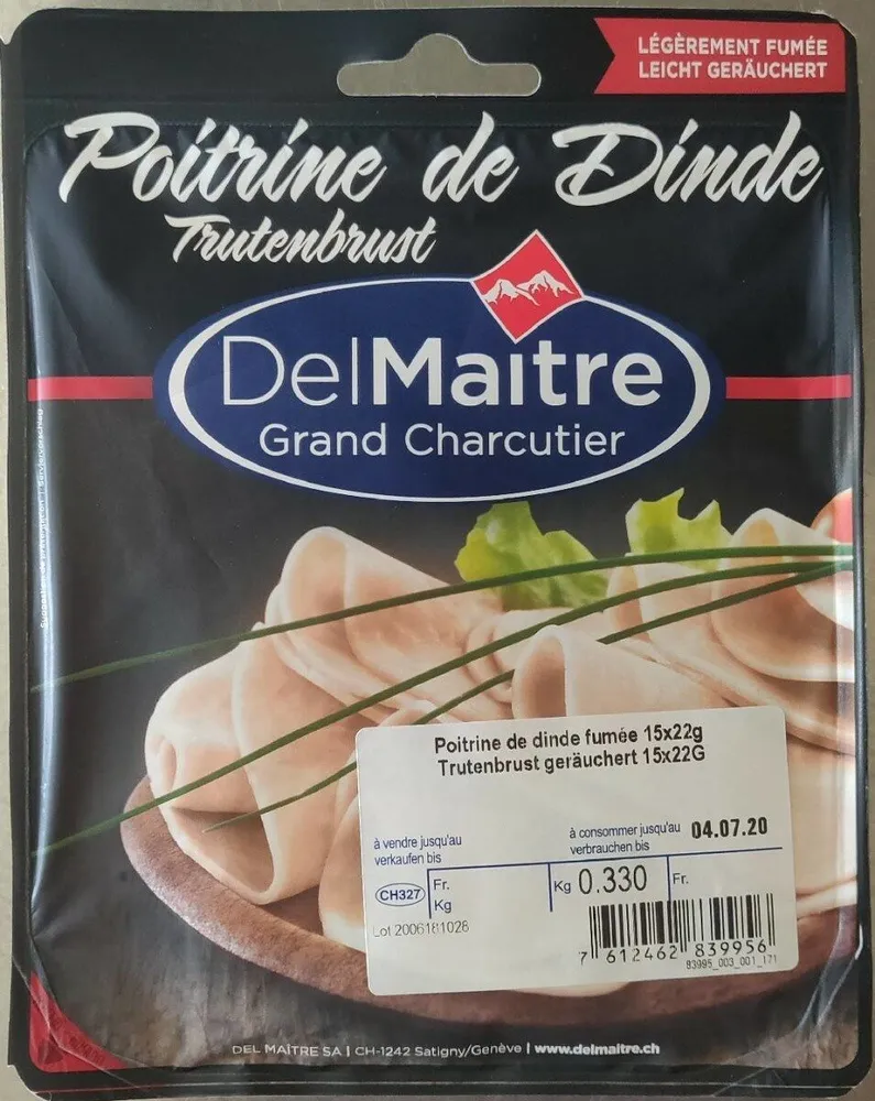 Poitrine de dinde fumée