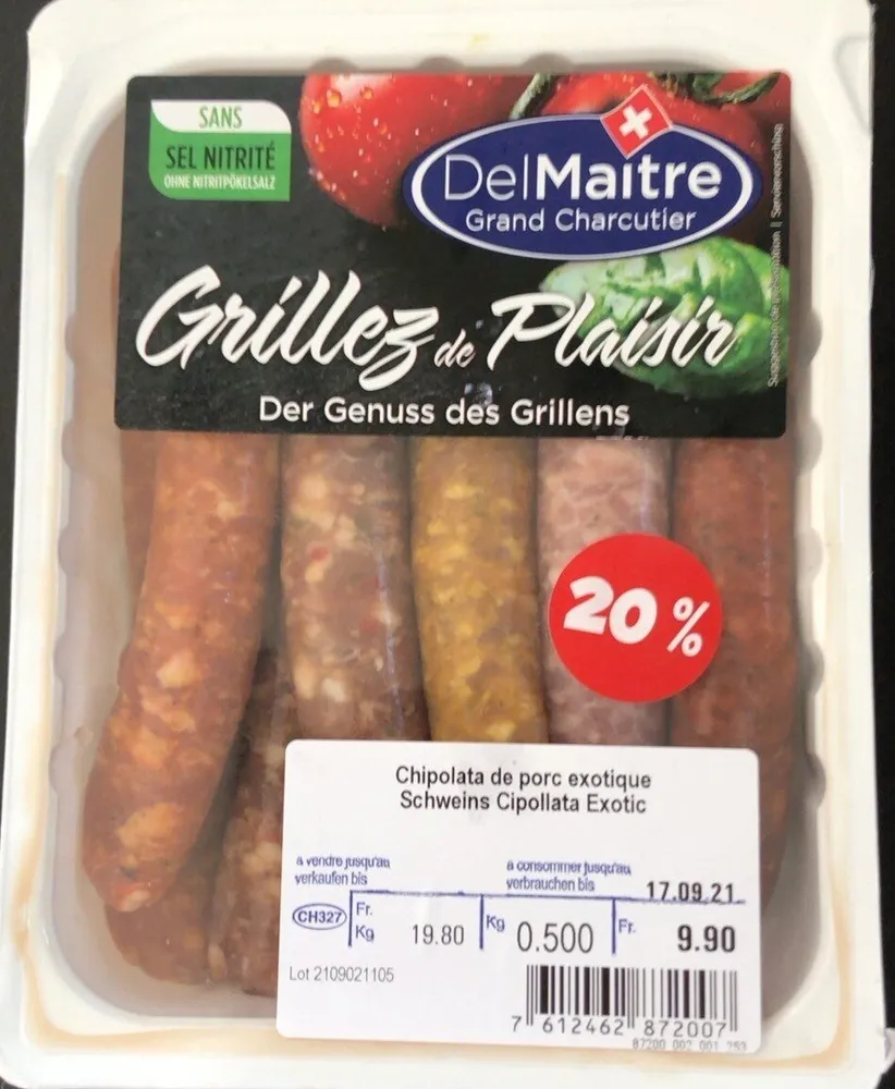 Chipolata de porc exotique