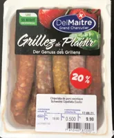 Chipolata de porc exotique