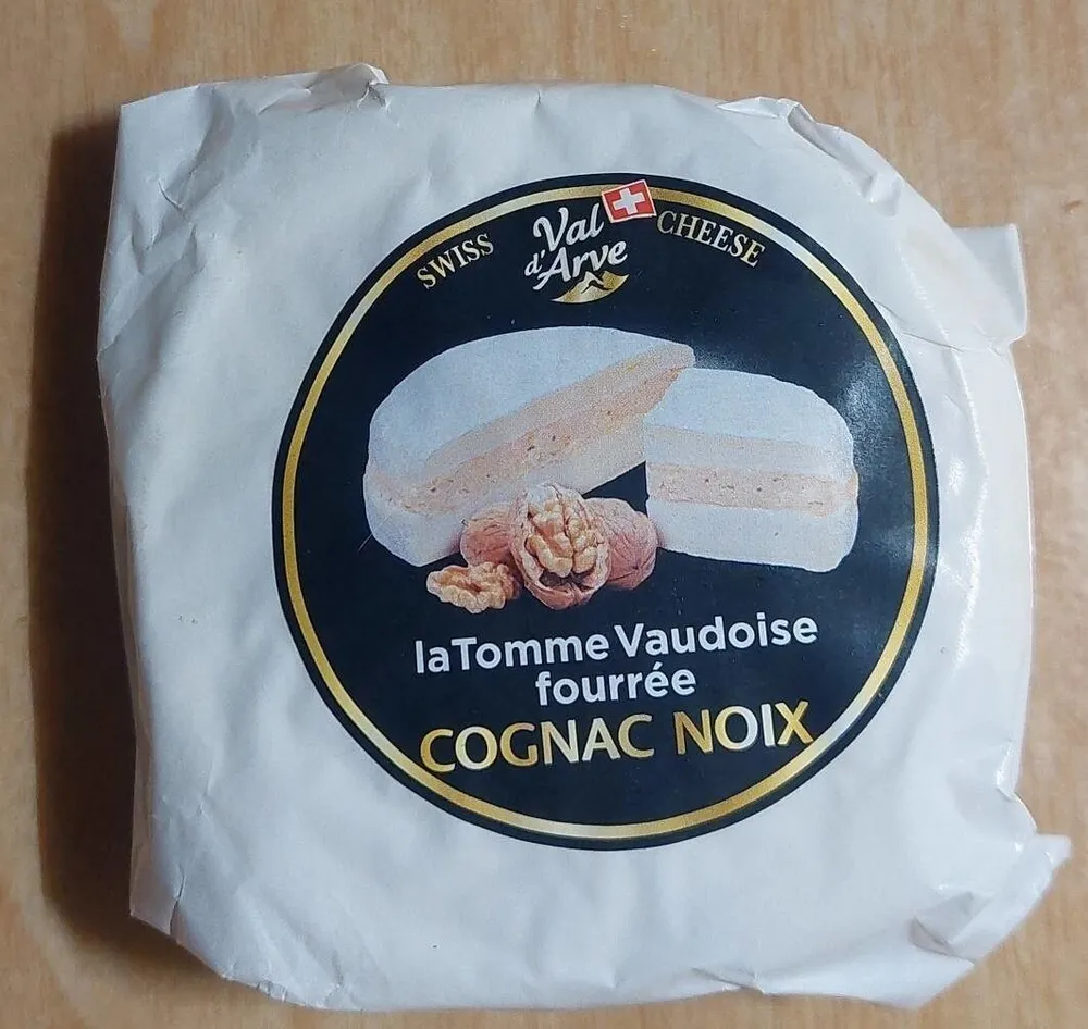 la tomme vaudoise fourrée cognac noix
