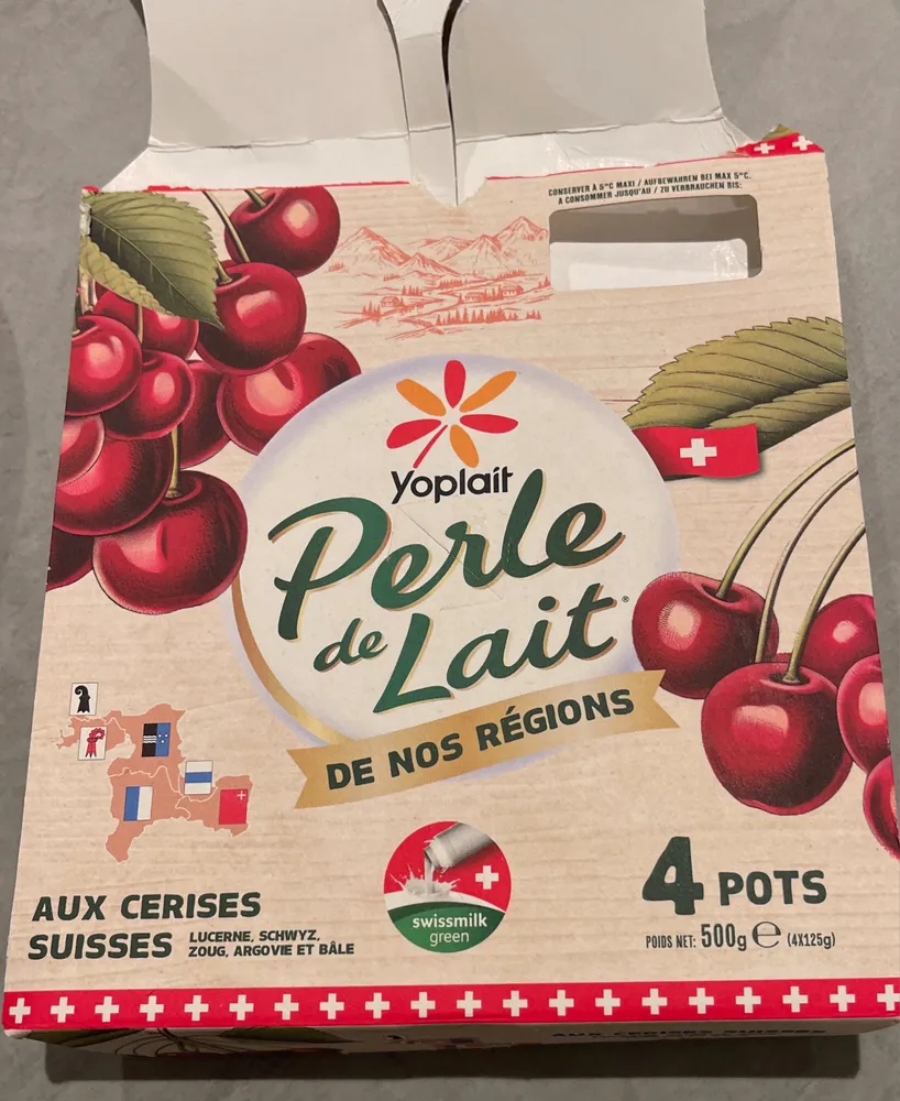 Perle de Lait aux cerises suisses