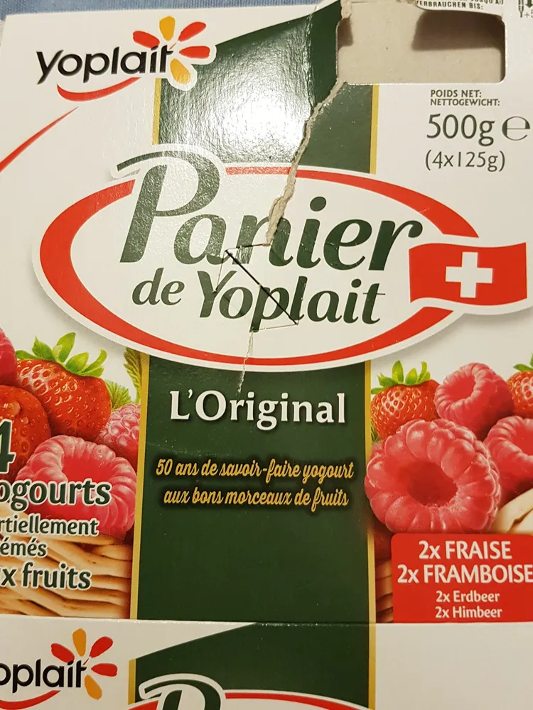 Panier de Yoplait
