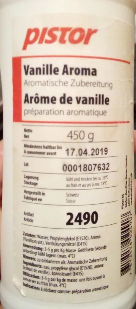 Arôme de vanille