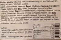Mischung dekorierter Schokolade