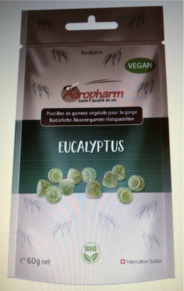 Bonbons eucalyptus bio