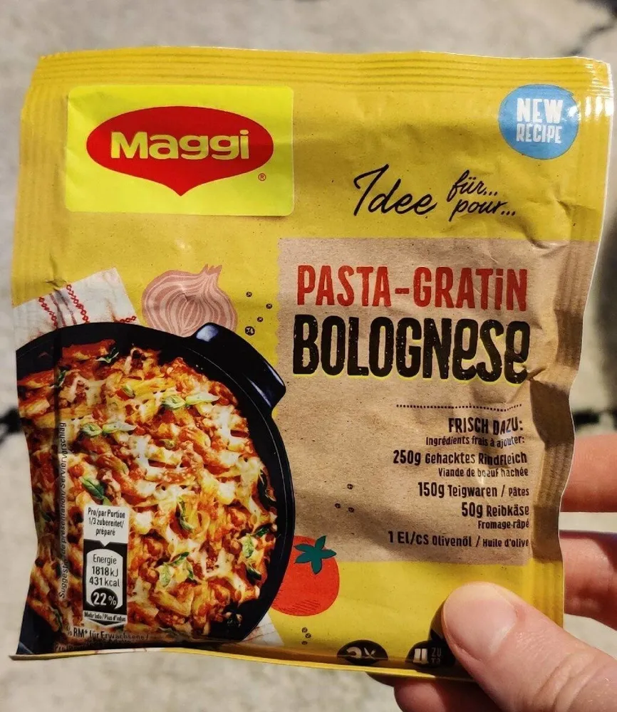 Pasta-Gratin Bolognese
