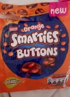 Orange smarties buttons