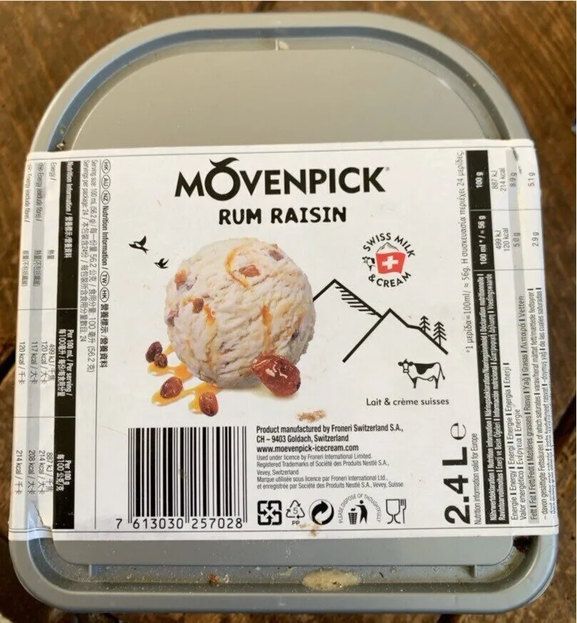 Glace Rhum Raisin