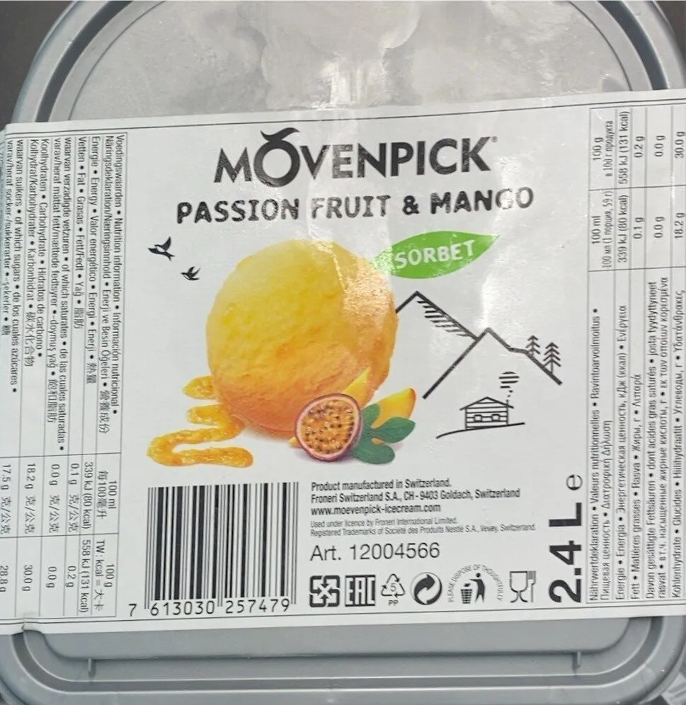 Passion fruit & mango