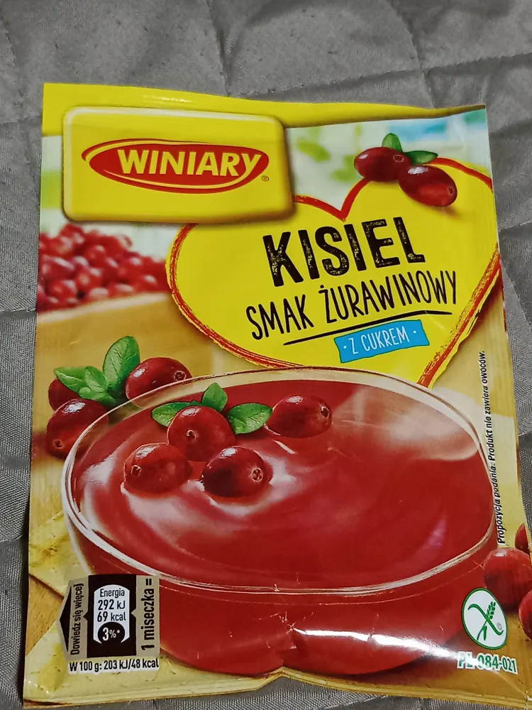 Winiary Cranberry Flavoured Soft Jelly With Sugar 77 G