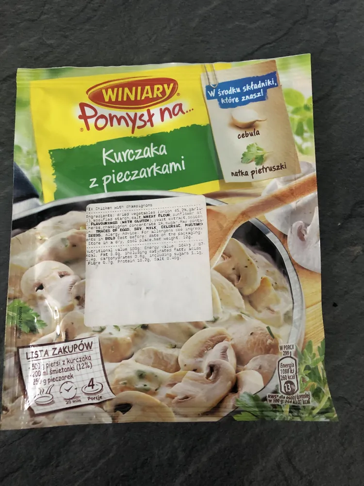Pomysł na kurczaka z pieczarkami