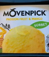 Sorbet fruit de la passion avec morceaux de mangue