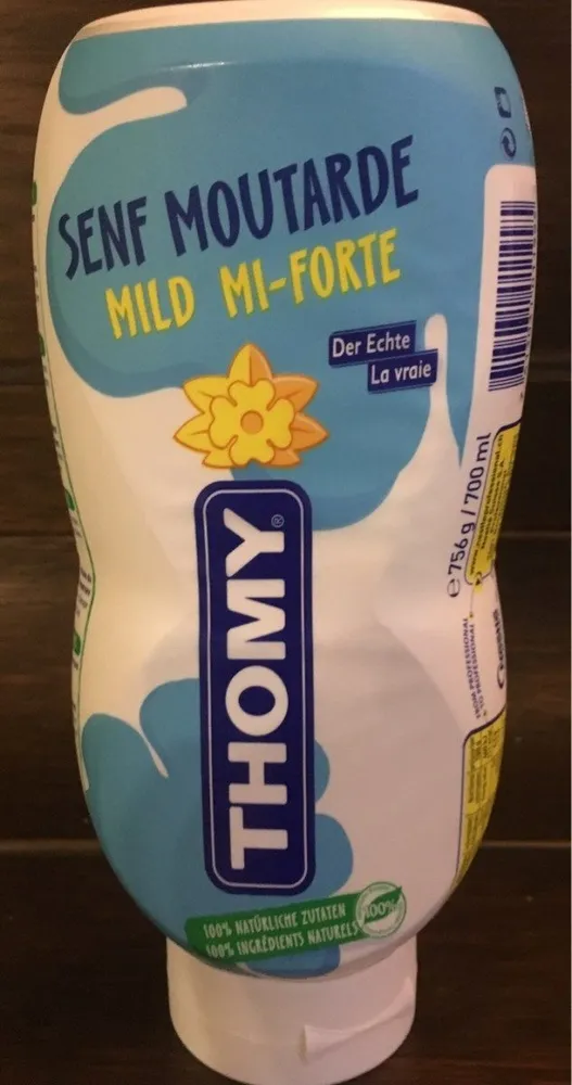 Moutarde Mi-forte Squeeze Thomy 700 Ml, 1 Flacon