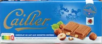Chocolat au lait aux noisettes entières