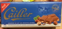 Chocolat au lait aux noisettes entières