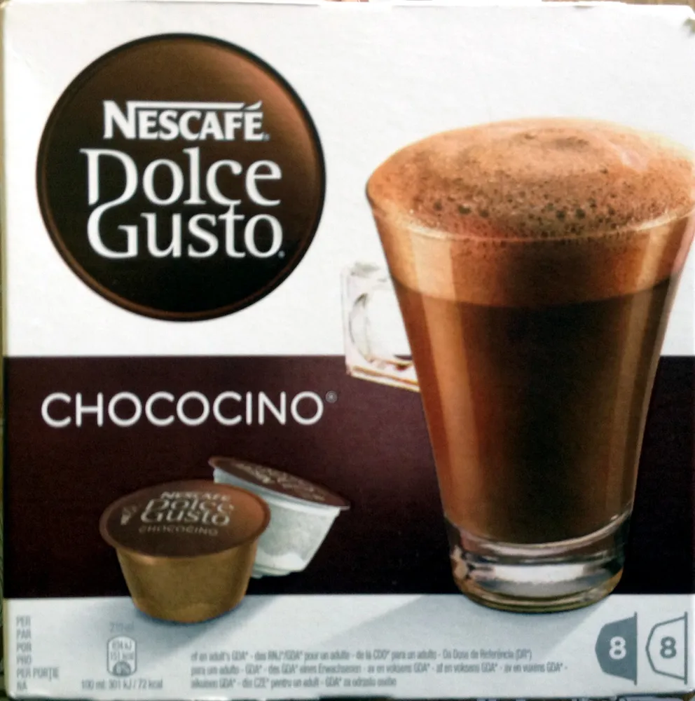 Dolce gusto - Chococino - Chocolat en poudre et lait entier en poudre avec sucre