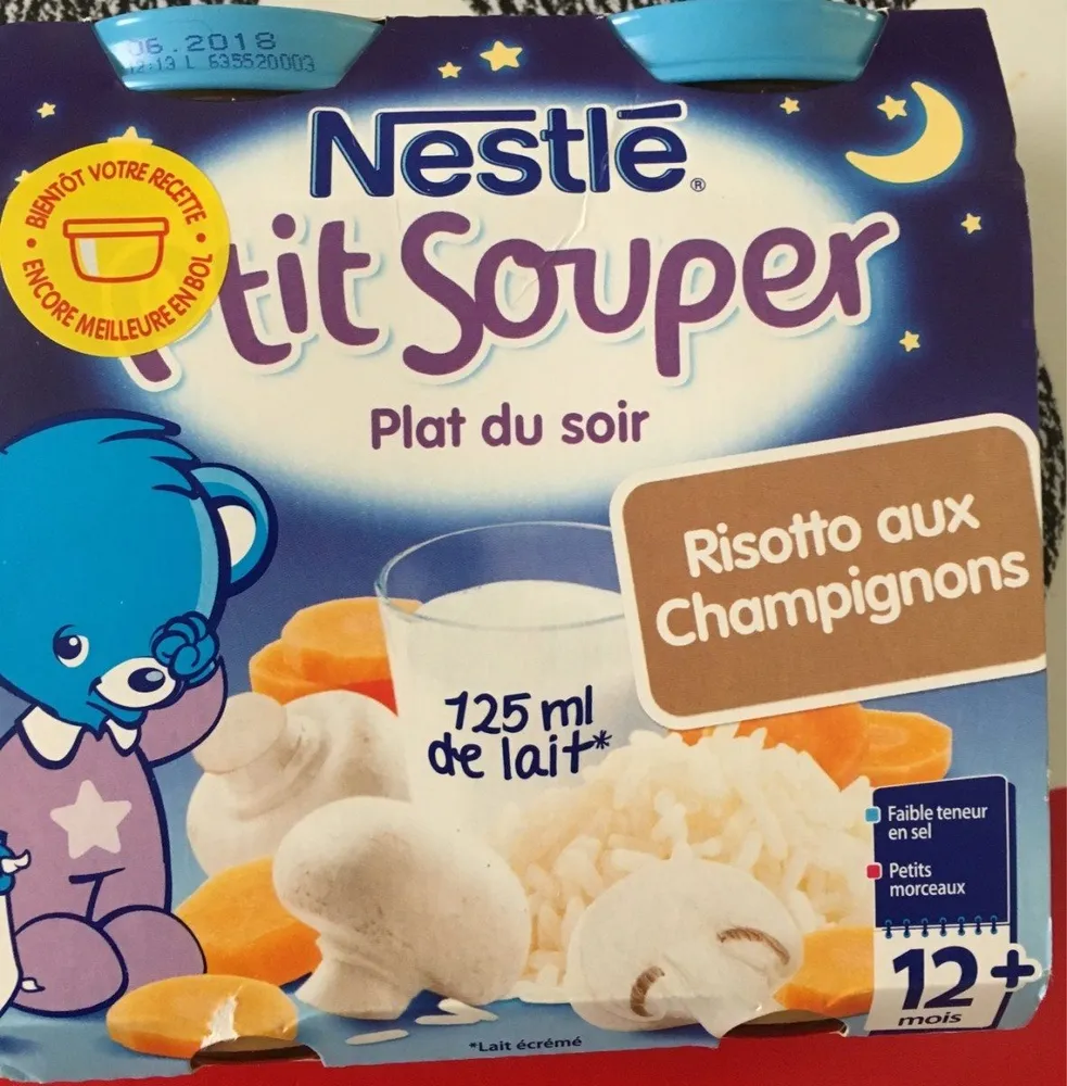 2 Fois 250 Grammes Risotto Champignon P'tite Soupe Nestlé
