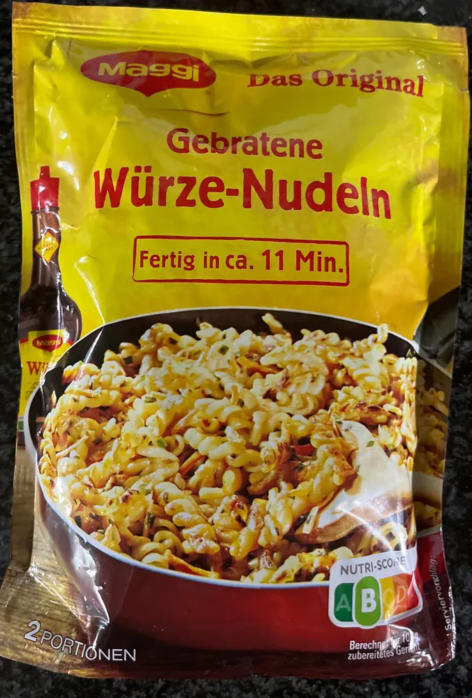 Gebratene Würze Nudeln