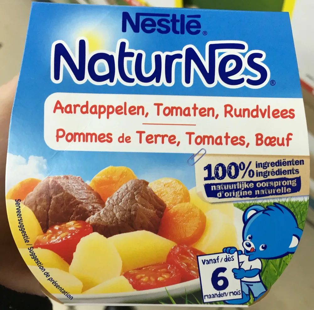 NaturNes Pommes de Terre, Tomates, Bœuf