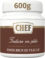 Fonds Brun de Veau Lié Premium CHEF Pot de 600 g pour 6 L à 12 L