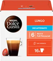 Capsules NESCAFE DOLCE GUSTO Lungo Decaffeinato Boîte de 16 capsules