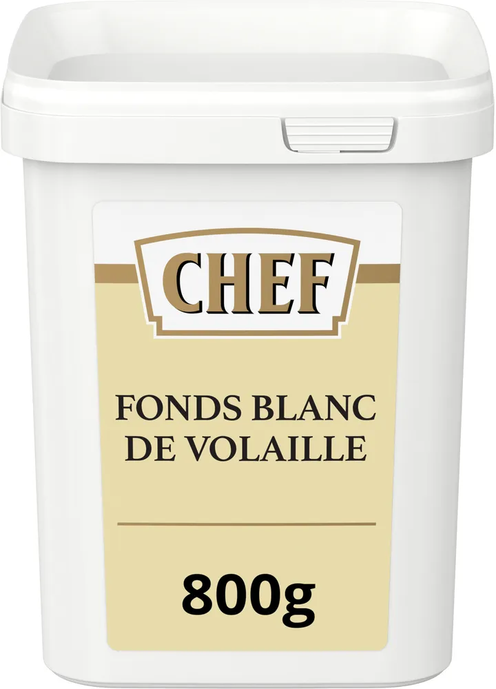 Fonds Blanc de Volaille CHEF - Boîte de 800 g pour 20 L à 40 L