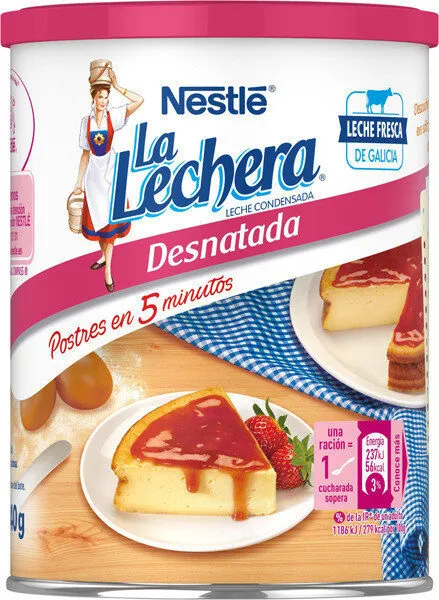 Leche condensada desnatada