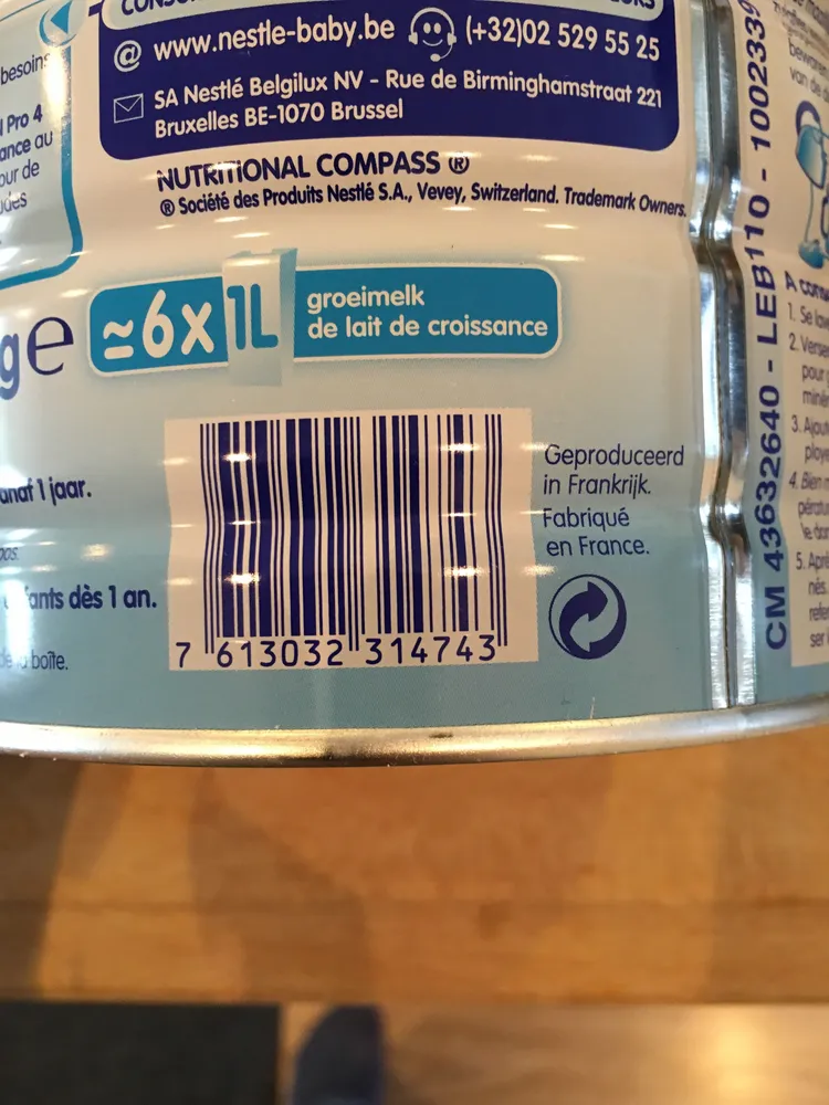 Nestlé Nan Pro 3 Lait De Croissance