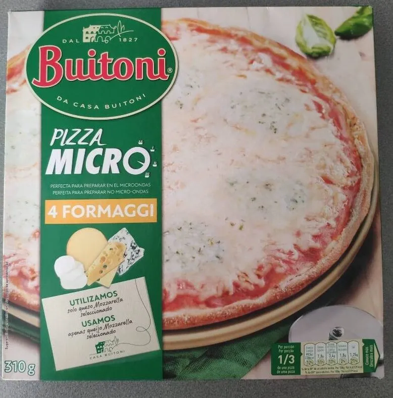 Pizza micro 4 formaggi