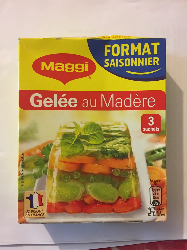 Gelée au Madere