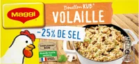 MAGGI Bouillon KUB Volaille Réduit en sel de -25% 120g