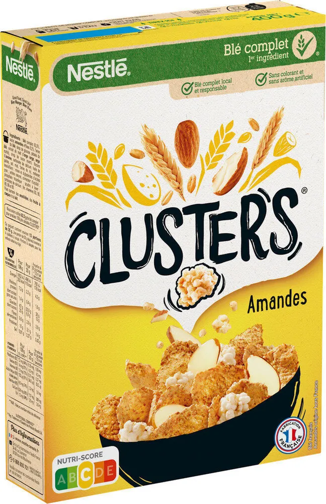 CLUSTERS Amandes céréales petit déjeuner