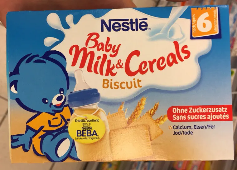 Baby milk & cereals biscuit
