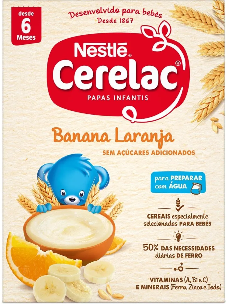 Banana and Orange Cerelac 6M +
