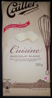 Chocolat blanc Cuisine