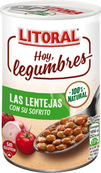lentejas con su sofrito