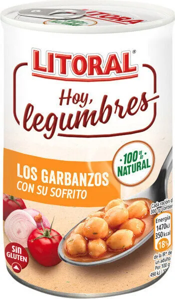 Hoy legumbres los garbanzos con su sofrito