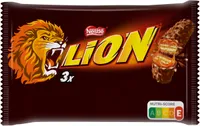 LION Barres chocolatées - 3x42g