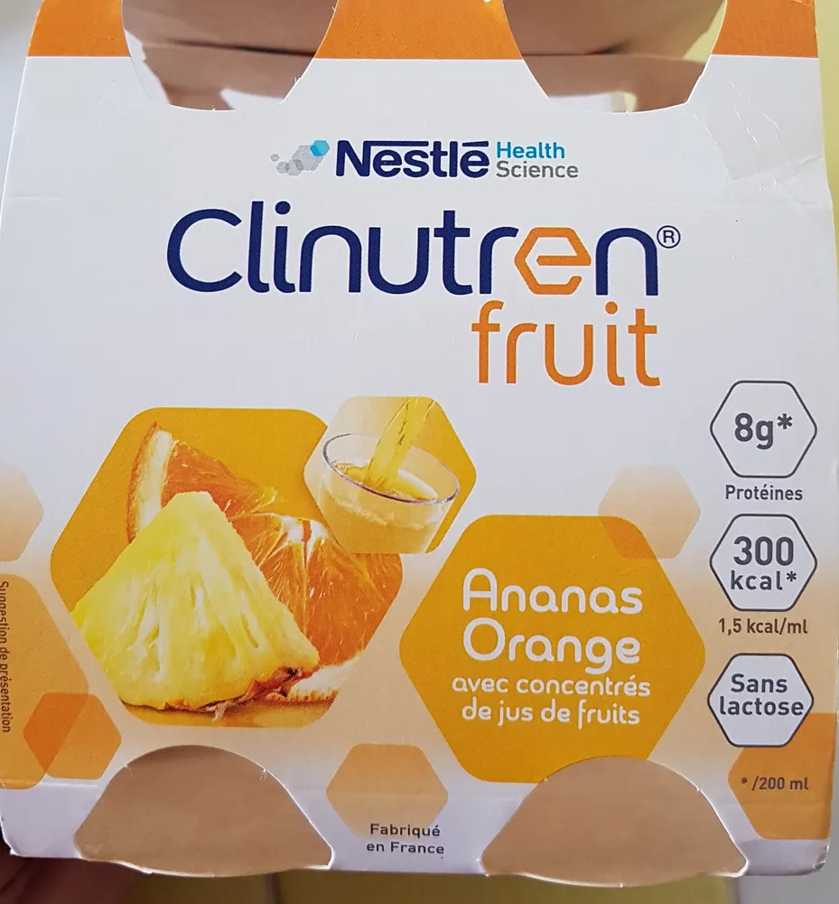 Nestle Clinutren Fruits Ananas / Orange - 4 Boute?