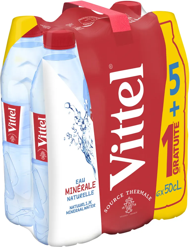 VITTEL eau minérale naturelle 6 X 50cl (5+1)