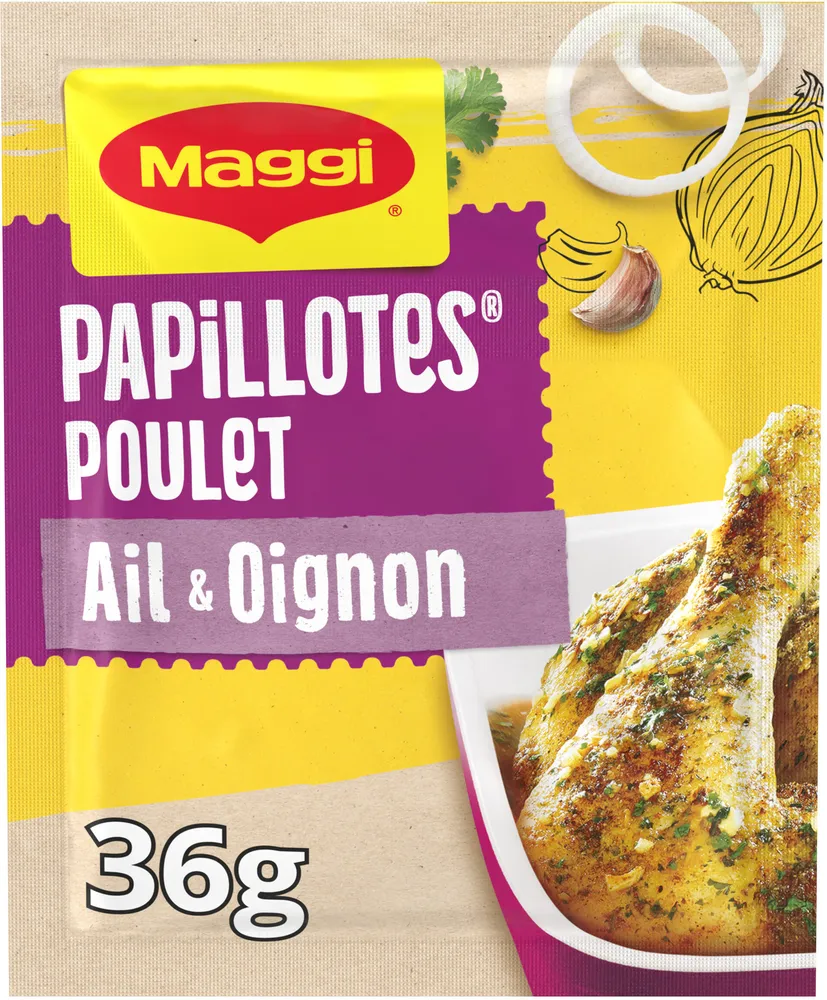 MAGGI Papillotes Poulet Ail Oignon 36g