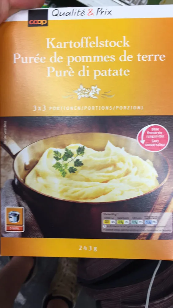 Qualité & Prix Purée de pommes de terre