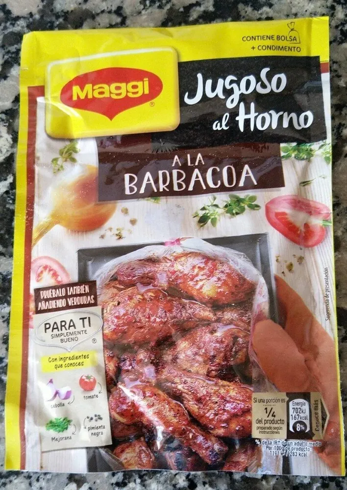 Jugoso al horno, a la barbacoa