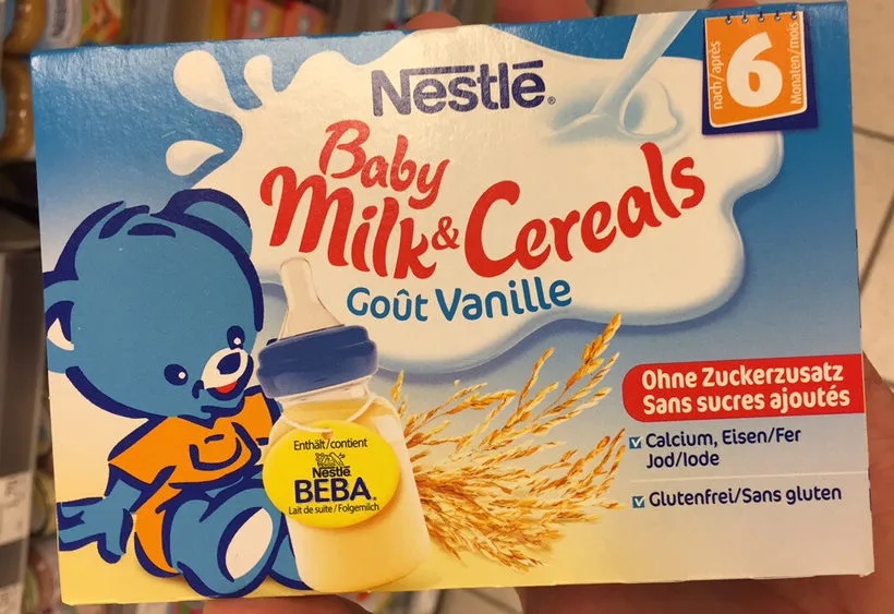 Baby milk & cereals goût vanille